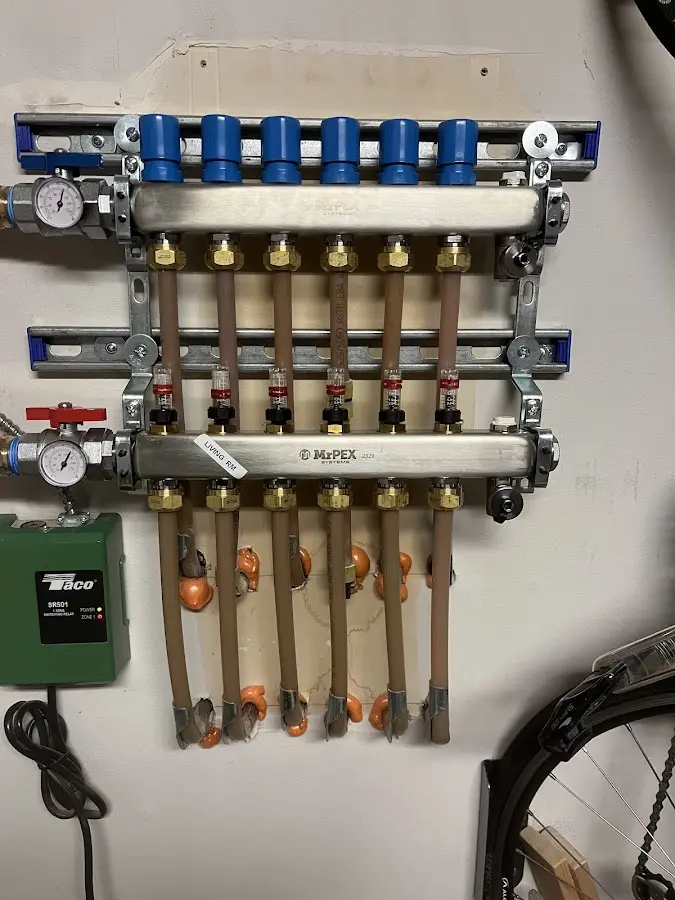 Plumber performing Gas Line Installation at a residential property in Sidney